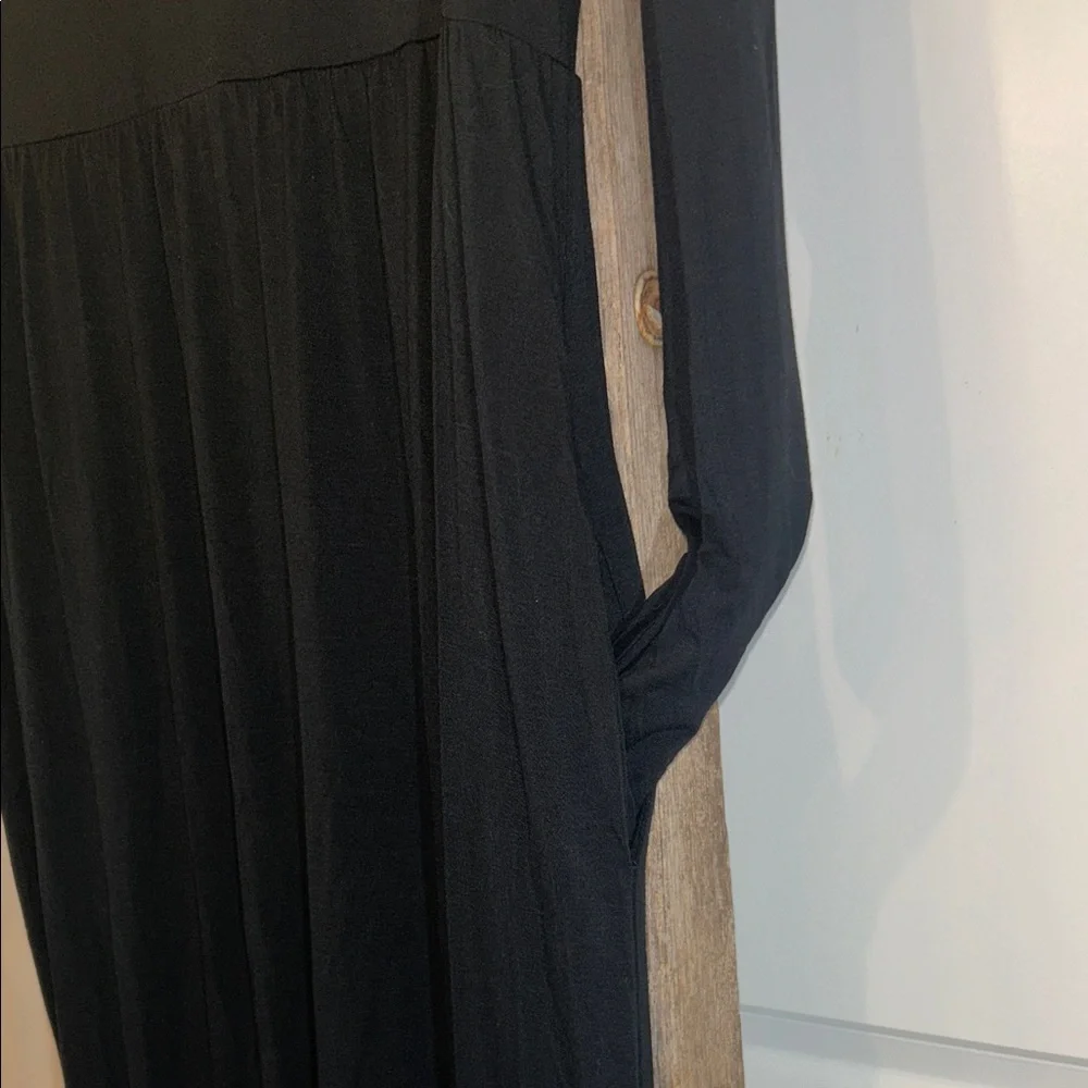Beeson River Classic Black Babydoll Long Sleeve Dress XL - Picture 5 of 7